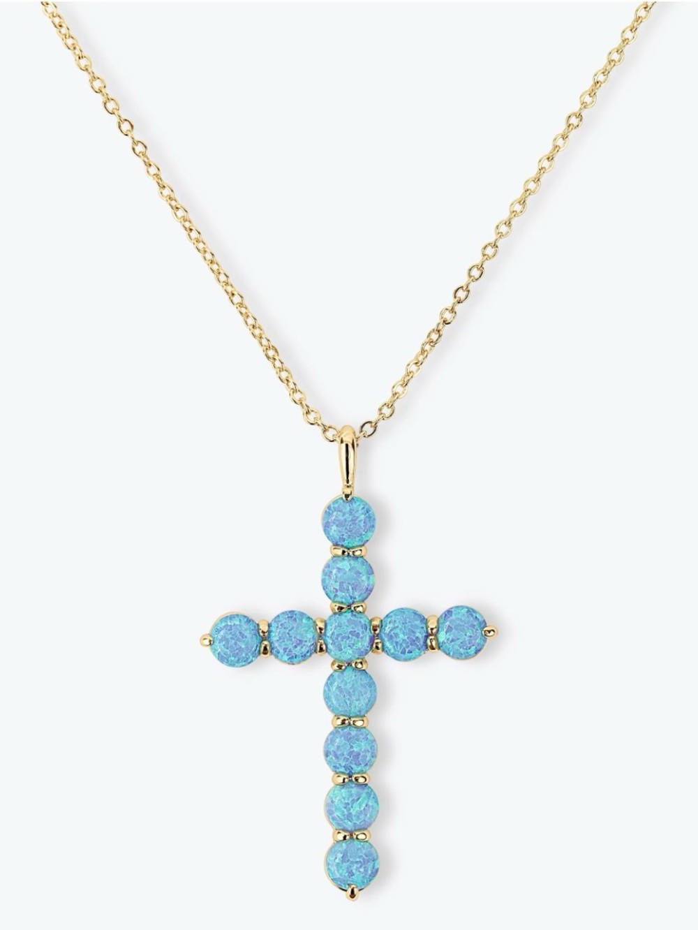 Melinda Maria Oh She Fancy Opal Cross Gold